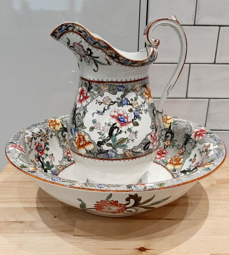 Corona Ware Bowl and Jug S Hancock & Sons