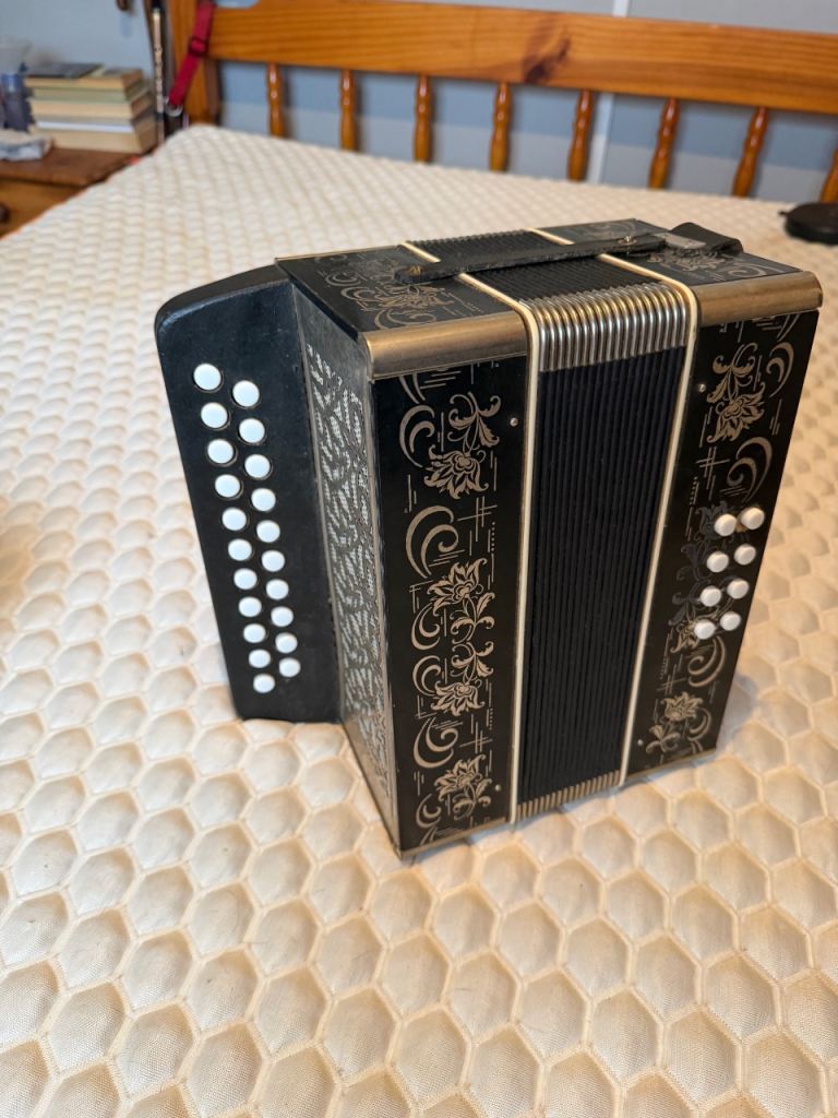 Vintage Button Accordion / Melodeon