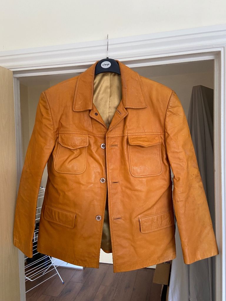 Designer leather jacket for sale (mens-rarely worn)