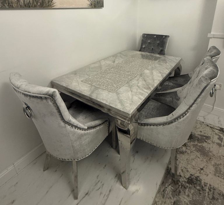 Dining table and chairs 