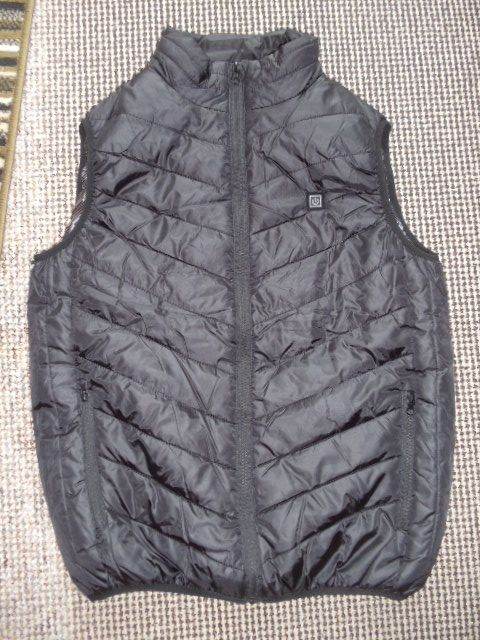 USB Heated Sleeveless Jacket/Gilet/Body warmer Coat zip pockets 3 heat settings