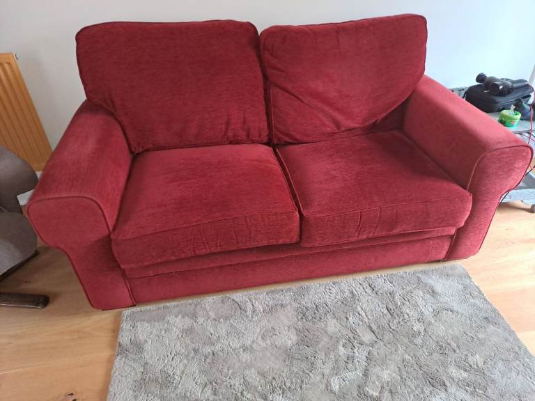 Red 2-Seater Sofa 