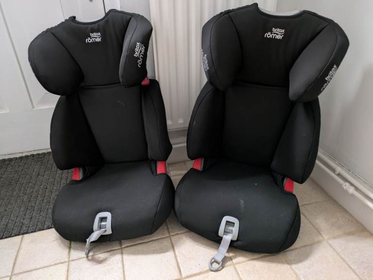 2 x Britax Discovery SL Highback Child Booster seats - Group 2/3 - Isofix or seat belt