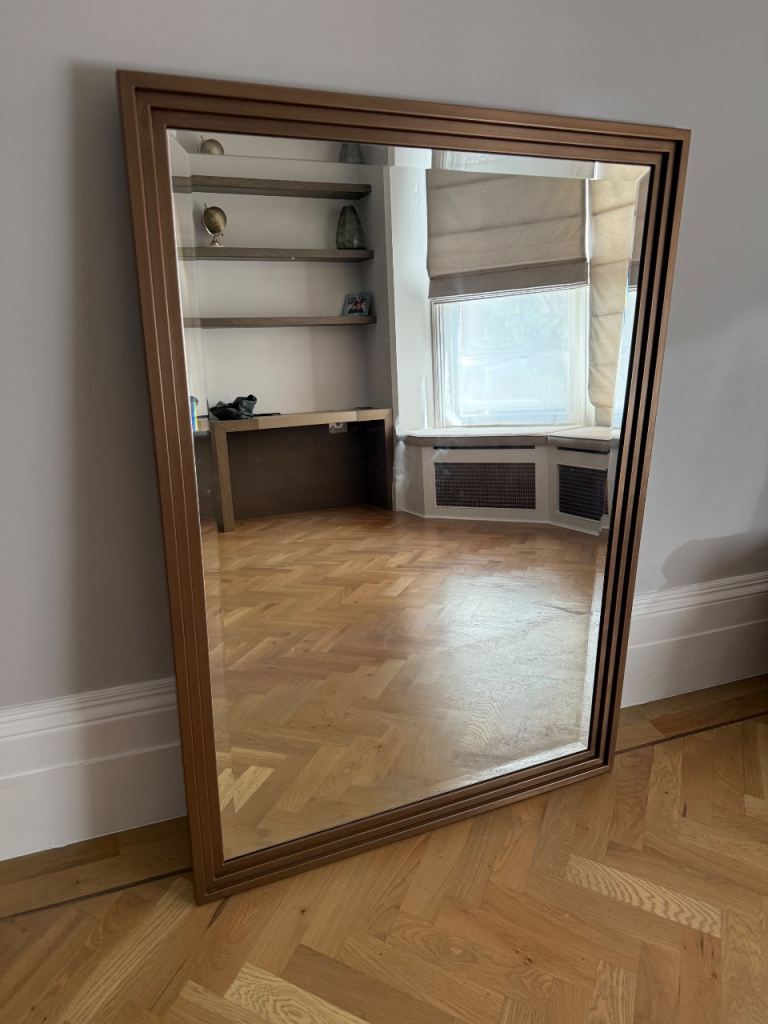 Bronze plated frame mirror