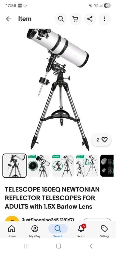 Brand new newtonian telescope 