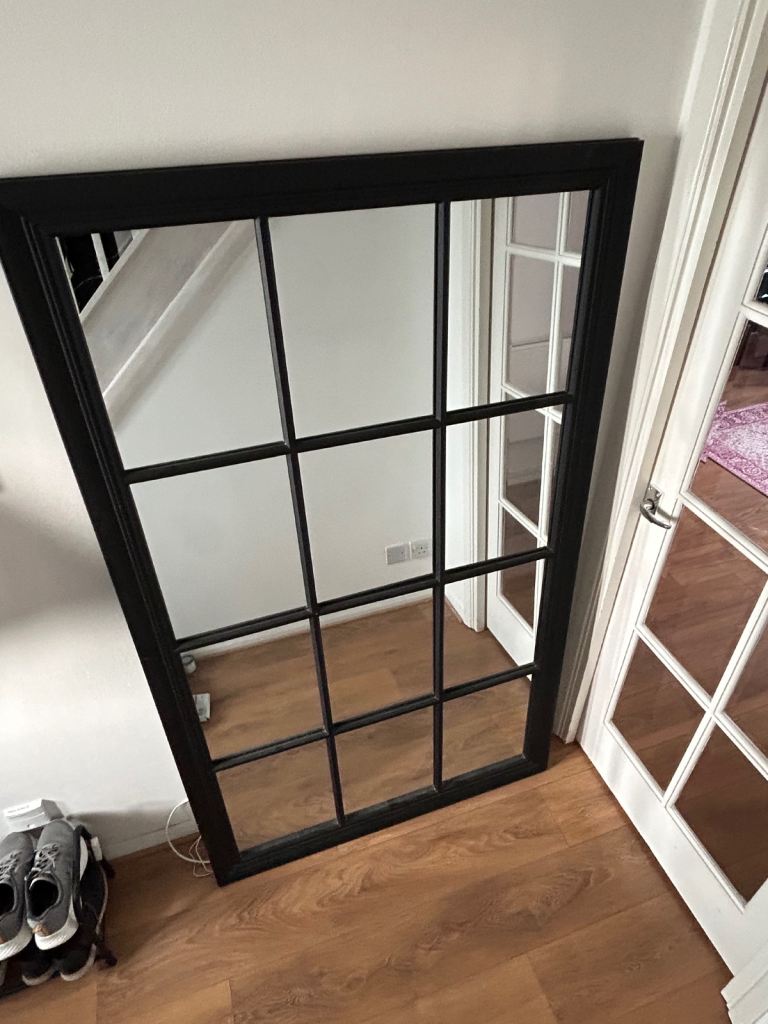 Standing Large Black Mirror 