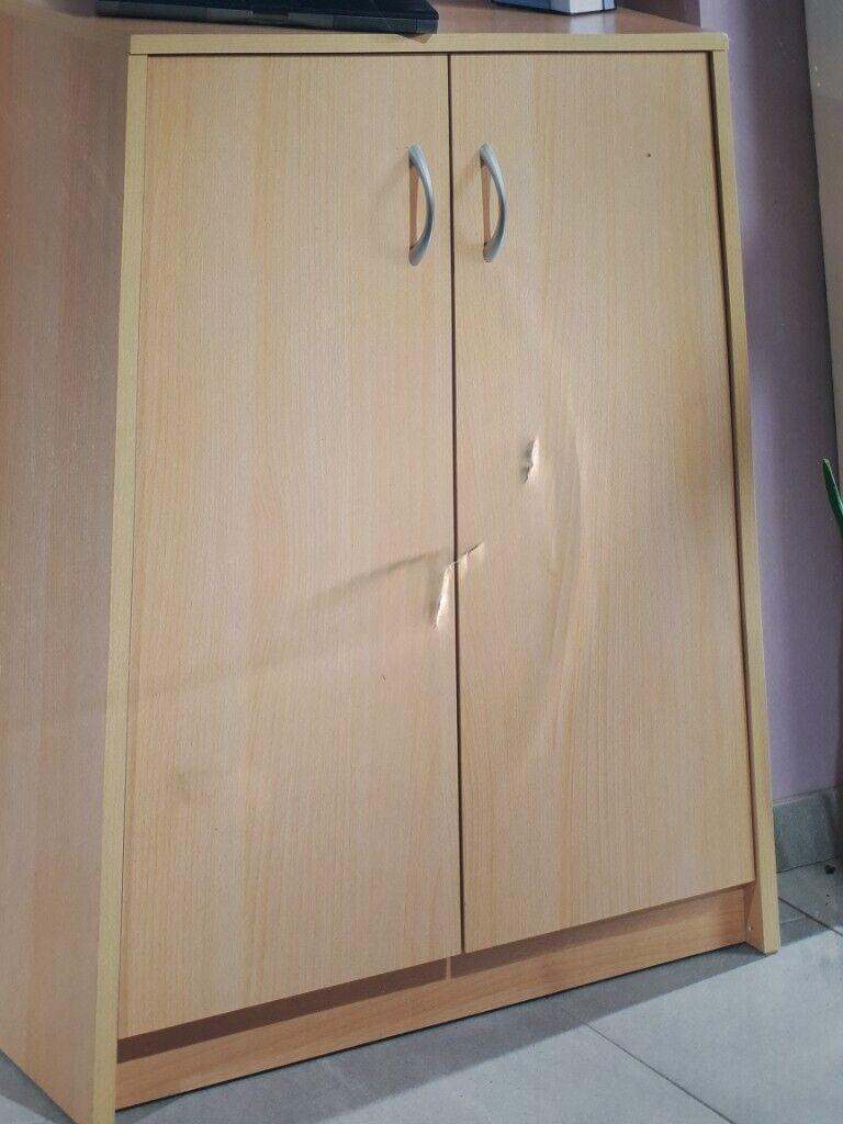 image for New small beech wood cupboard(2 available)