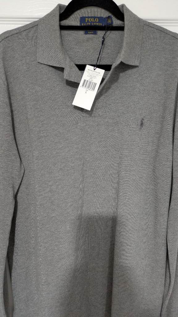 Men's new Ralph Lauren Long Sleeve Polo Shirt for Sale!