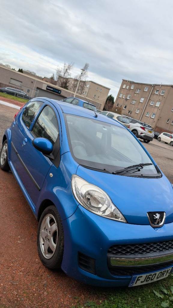 Peugeot 107, petrol, hatchback, 2011 blue,5, manual