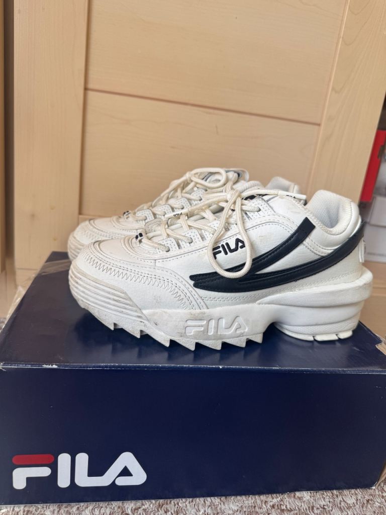 Fila Disruptor Trainers - White, Good Condition