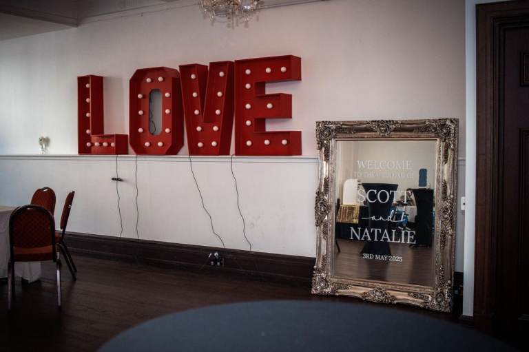 LOVE light letters wedding party decorating very large 