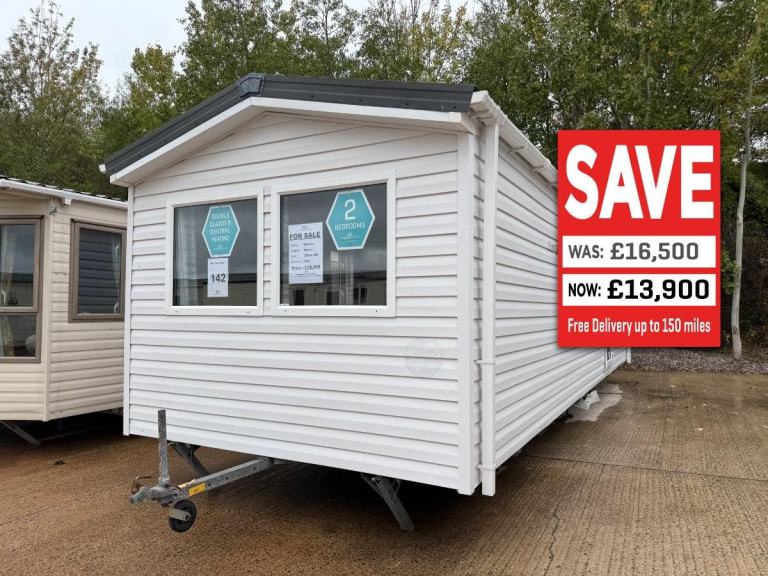 2 Bed Static Caravan 32x10 – DG, CH – Off Site Sale for Private Land