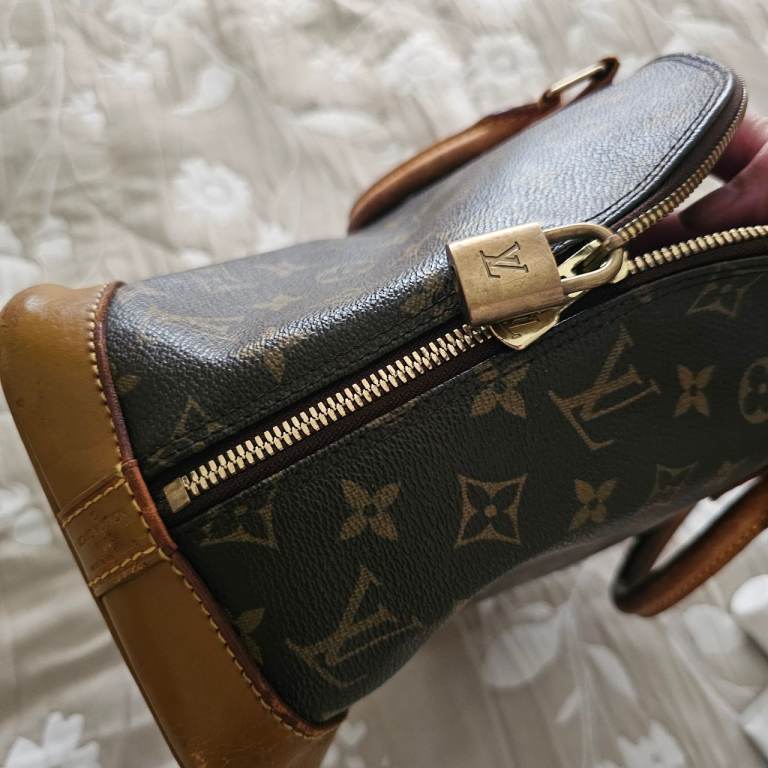 Louis Vuitton Monogram Alma Handbag – Brown Canvas with Patina