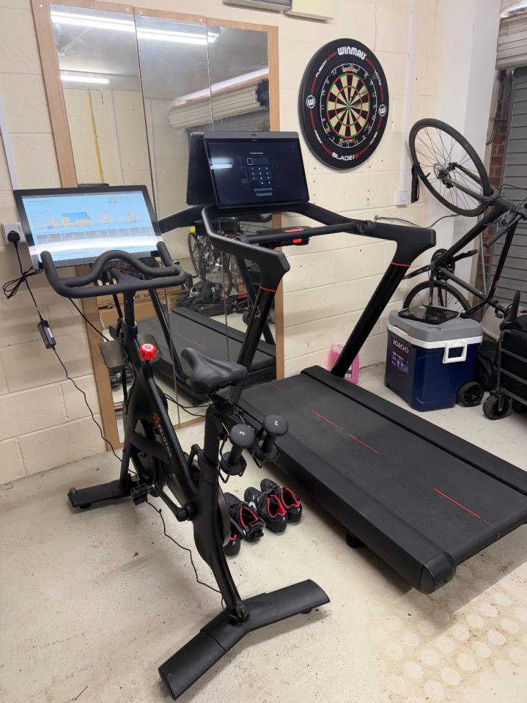 Peloton tred TR2 and bike