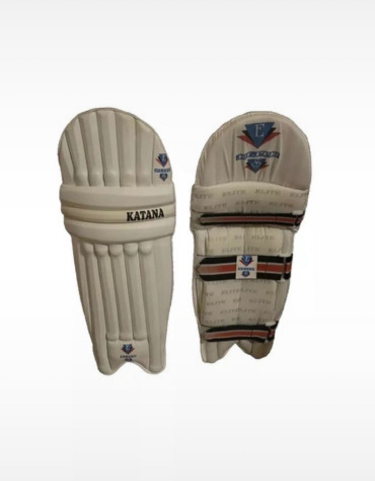 ELITE SPORTS KATANA JUNIOR BOYS CRICKET PADS BATSMAN FREE CARRY BAG AGE 9-12 