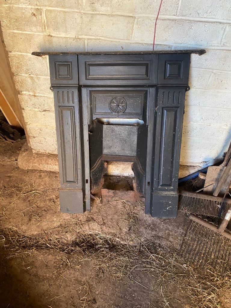 Old Victorian fireplace