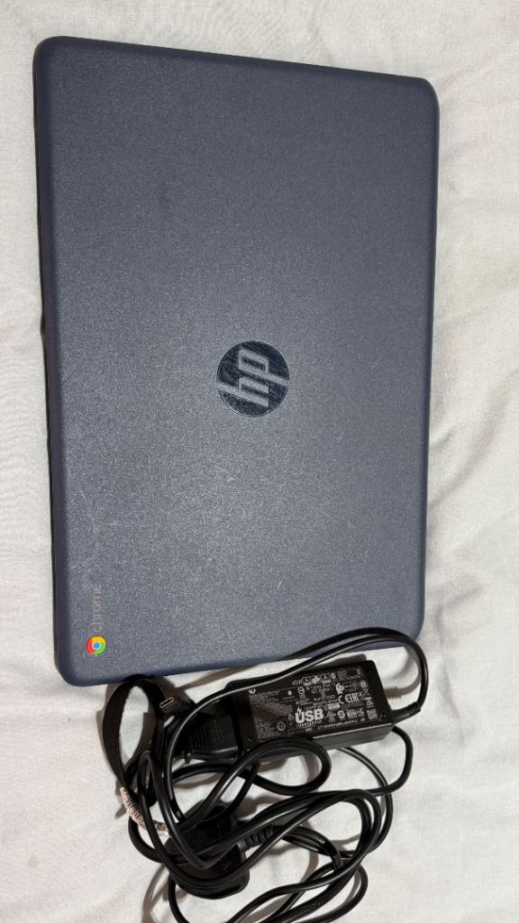 HP Chromebook Laptop - Blue, Good Condition