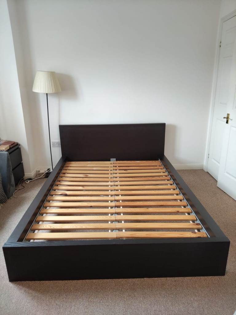 FREE - IKEA Euro Double Bed Frame & Slats (Sultan Lade) – Good Condition