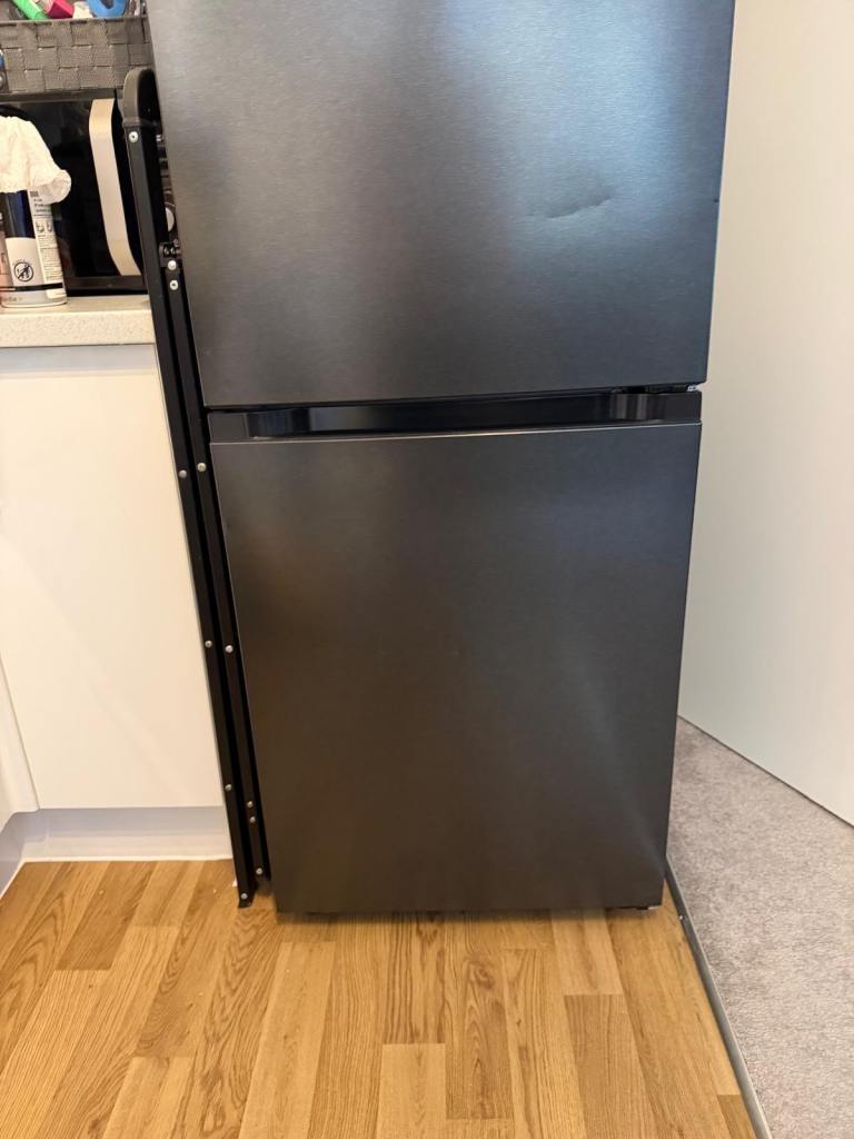 LG Freestanding Fridge Freezer - Black Stainless Steel