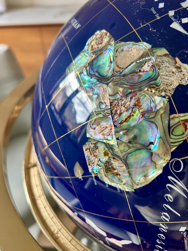 Lapiz Blue semi precious stone Globe