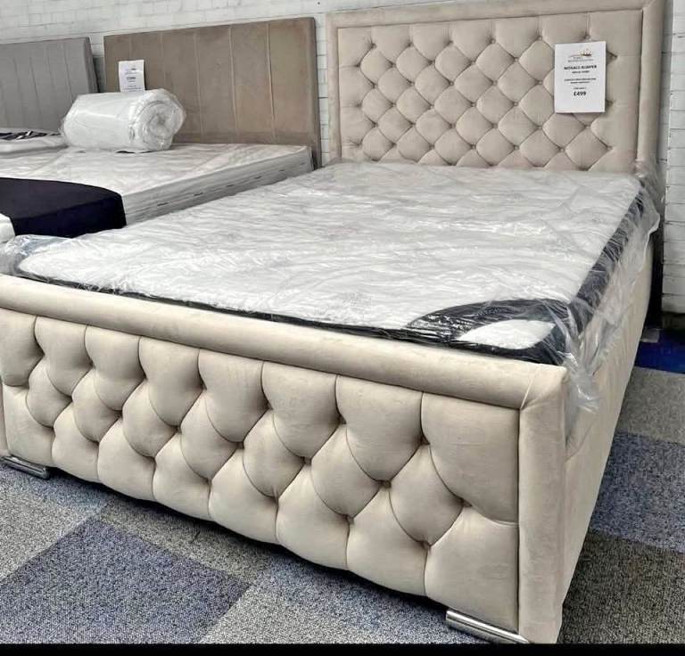 BEST VALUE || Heaven Hilton Double & King Size Bed Frame With Optional Mattress || BRAND NEW