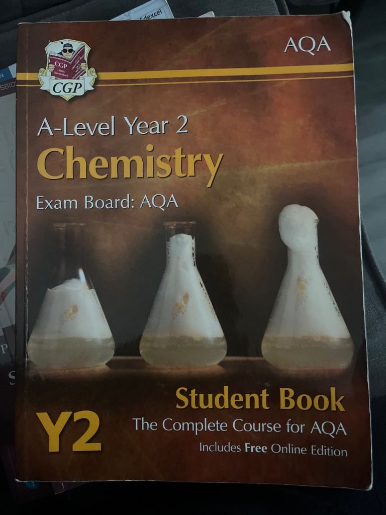 CGP A-Level Year 2 Chemistry Student Book AQA - Good Condition