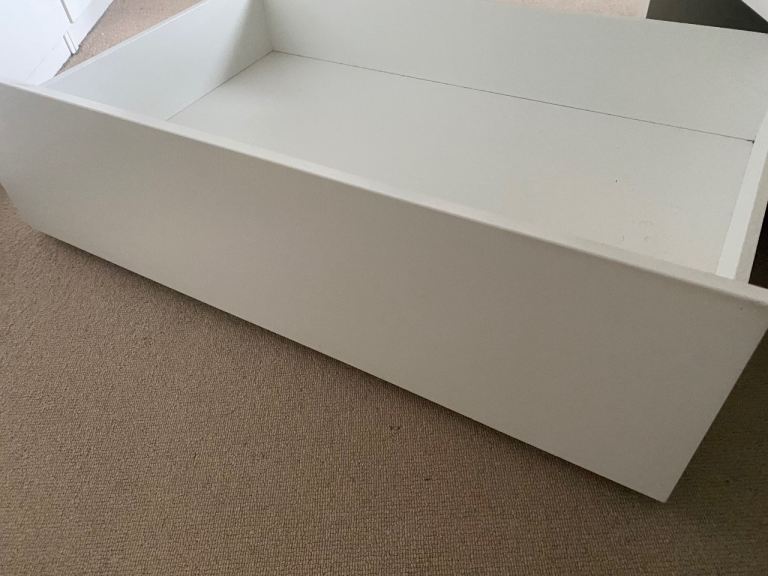 Ikea MALM Bed storage box white, Single/double