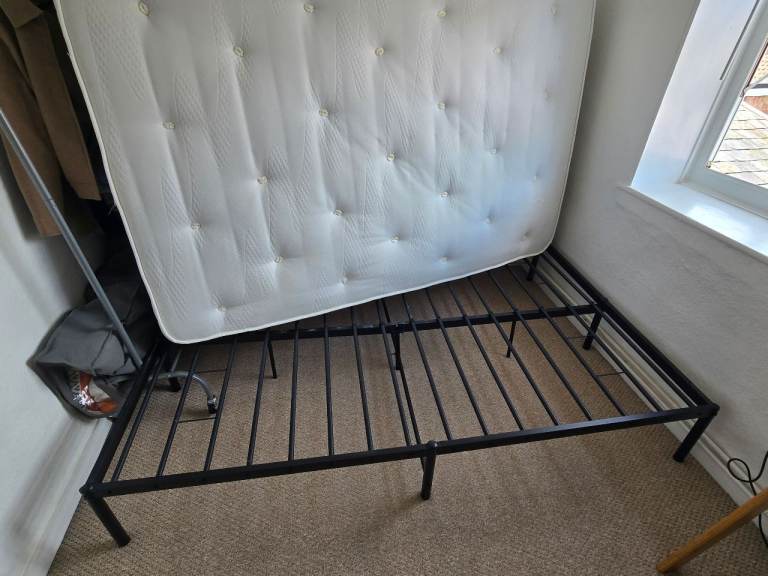 Double Bed Frame. Option to buy with matress.