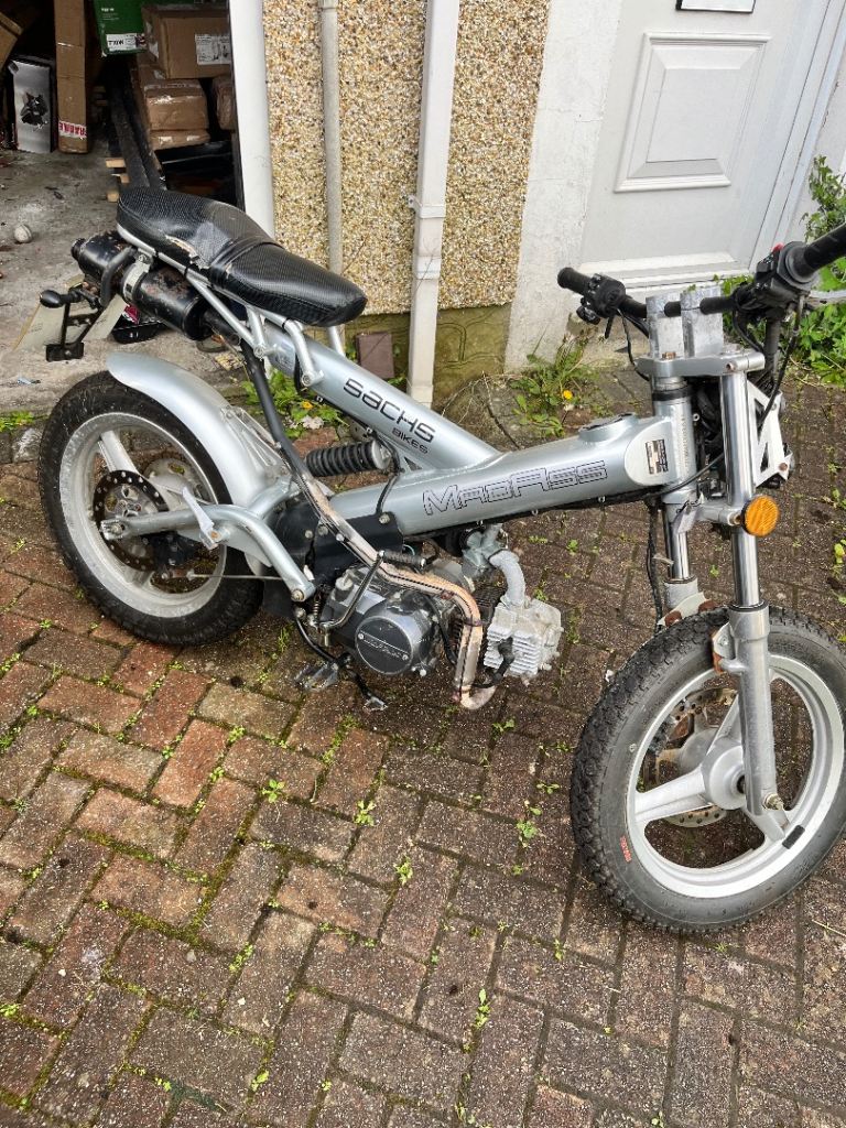 Sachs Madass 50cc with 125cc engine fitted so can be ridden age 16, rare bike. 