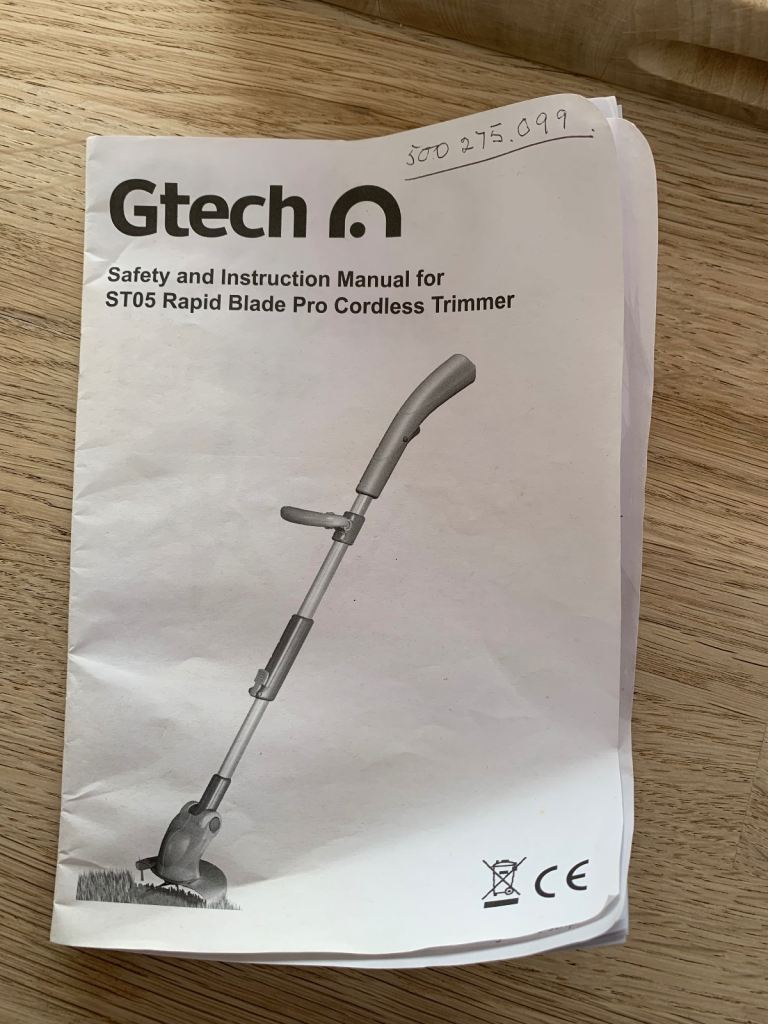Gtec rapid blade pro 14.4v cordless strimmer 
