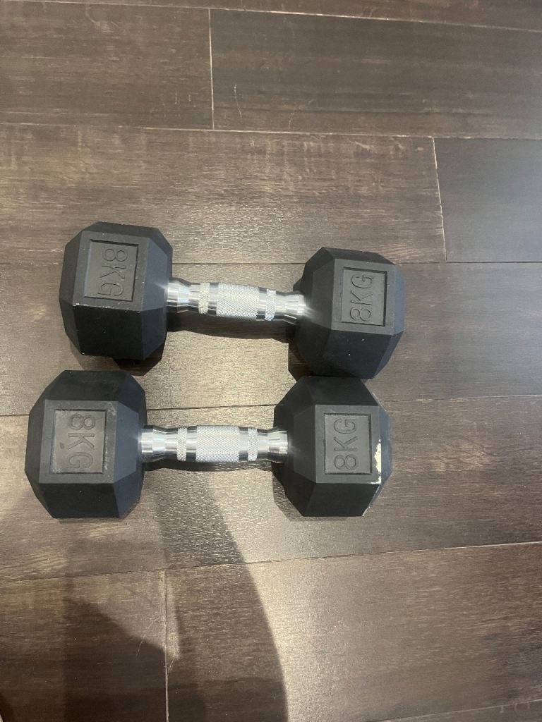 8KG dumbbells 