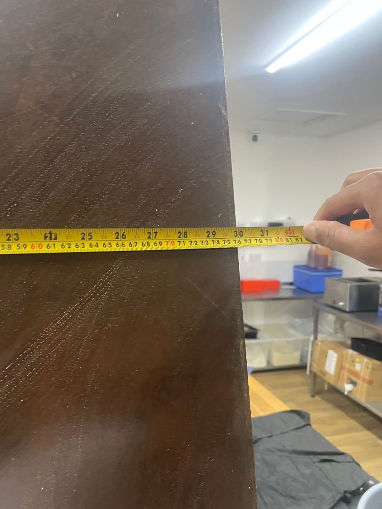 Fire door fd30 - Brown, Fair Condition fire door