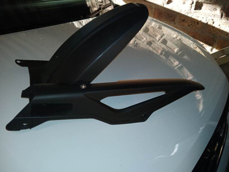 Honda nc750x rear hugger and chain gaurd.