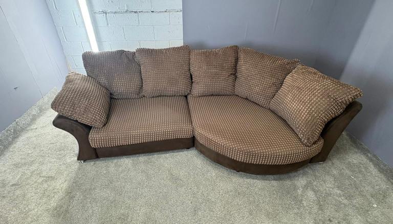Brown DFS corded corner sofa DELIVERY AVAILABLE!