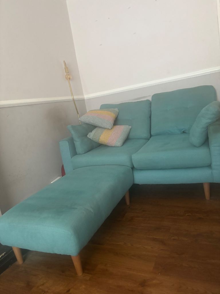 Oak Furniture land Brighton Living Room Set – 3 Seater, 2 Seater & Footstool
