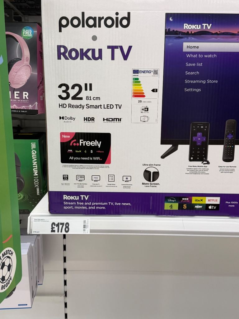 New TV , was left in the spare room