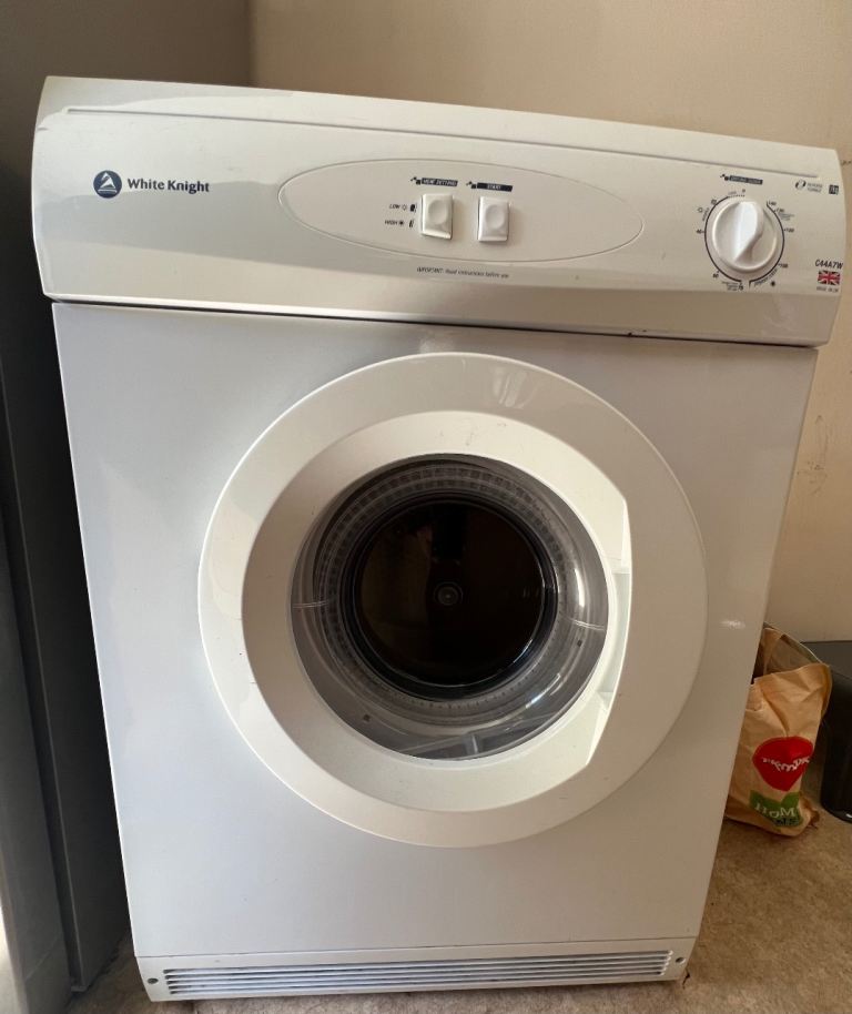 White Knight 7kg Vented Tumble Dryer C44A7W – with Brand NEW vent