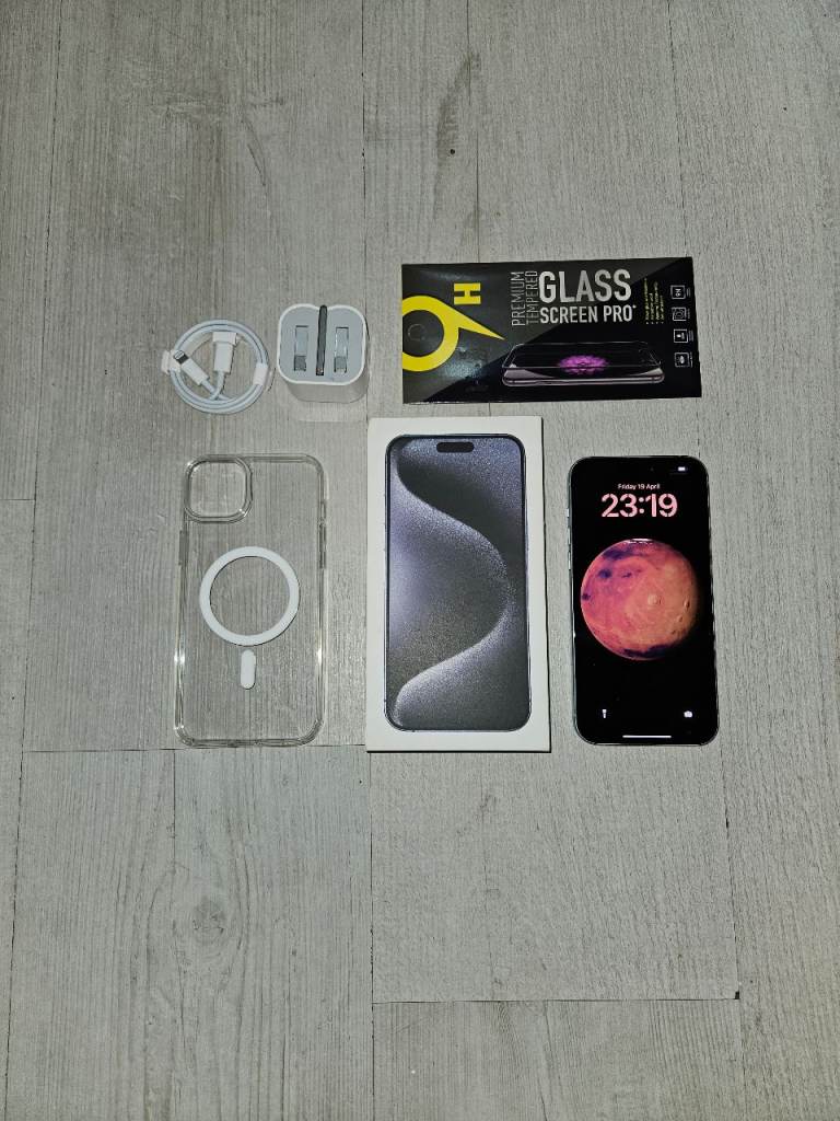 Iphone 15 Plus 5G Bundle 256GB 88% Batt Unlocked Blue Warranty I Phone 