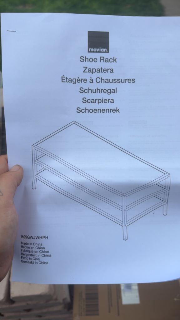New Movian Shoe Rack - Metal Frame, Unopened Box