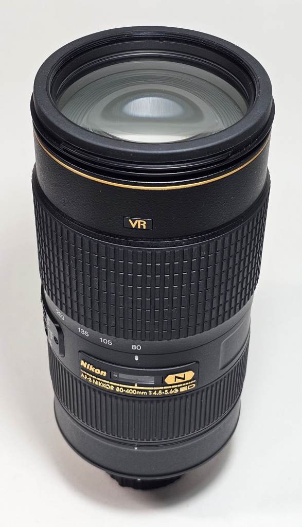 A brand new Nikon AF-S 80-400mm f4.5-5.6G ED IF VR Nano lens. Boxed.