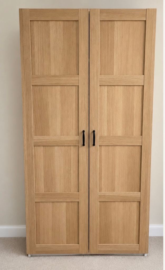 Brown Wooden Wardrobe - excellent condition 