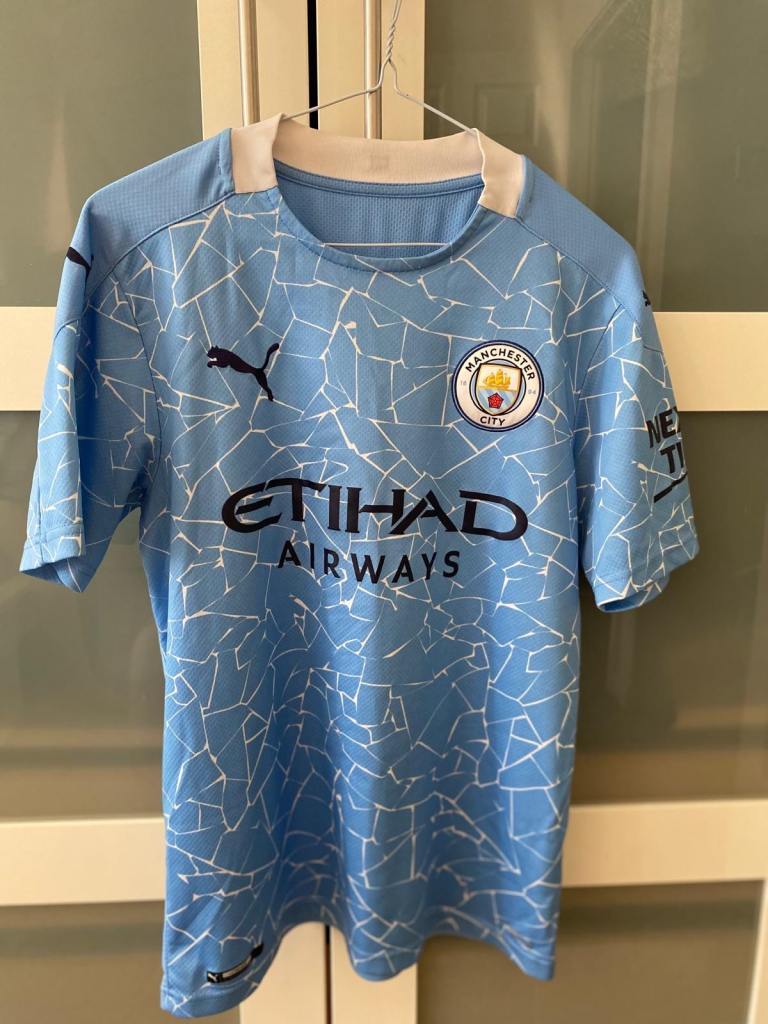 MANCHESTER CITY MENS HOME SHIRT 2020/2021 SIZE SMALL