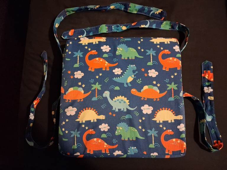 Child dining chair dinosaur booster cushion