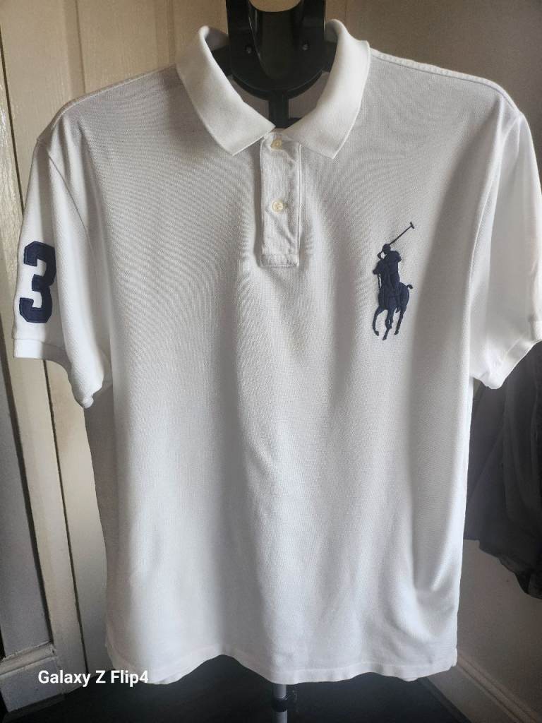 Polo Ralph Lauren White Slim Fit Polo Shirt XL