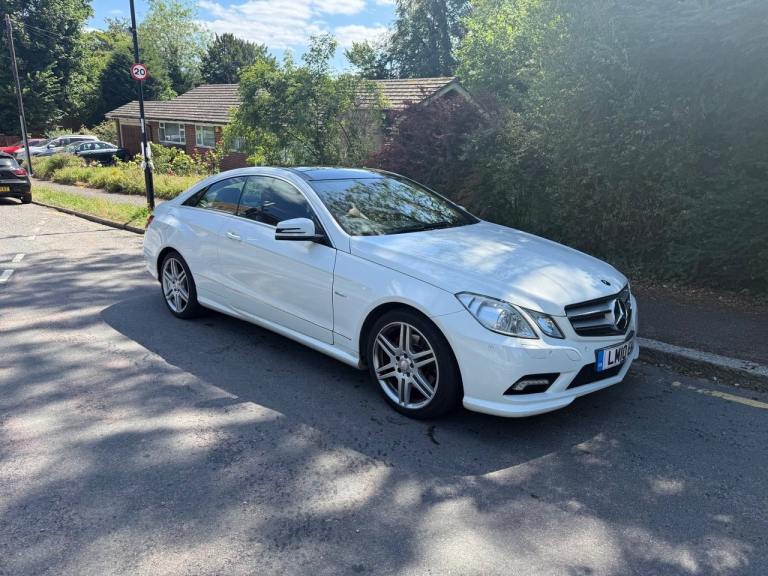 2010 MERCEDES BENZ E350 CLASS COUPE SPORT, 3.0L, DIESEL, NEW MOT, WHITE, AUTO