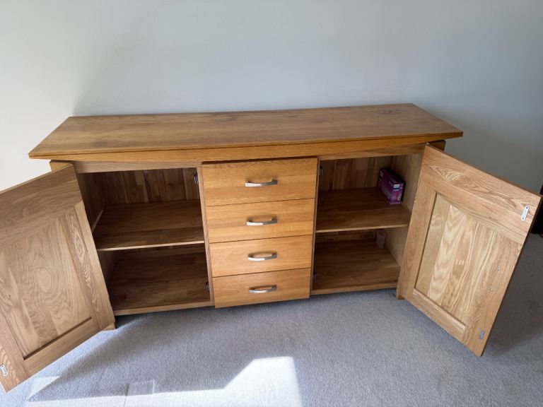 Solid oak sideboard 