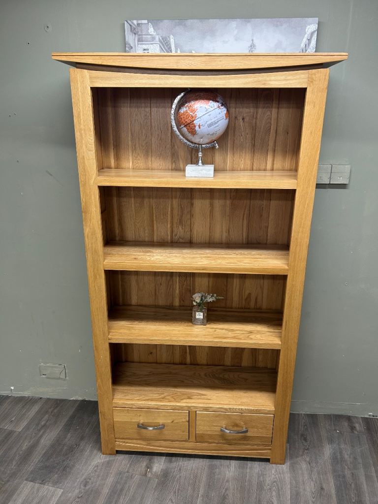 Oak furniture land book case (local delivery)