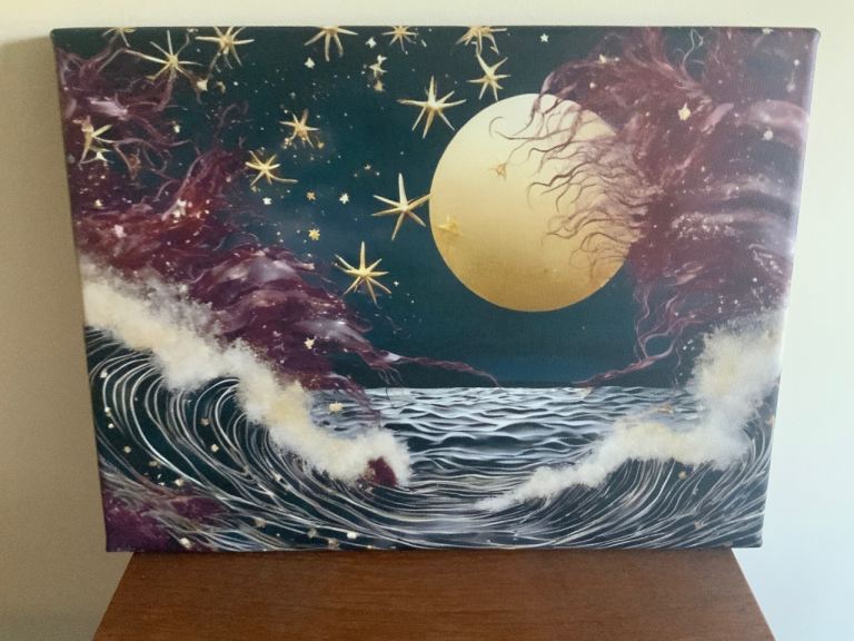 Canvas Print of Original AI Digital Art