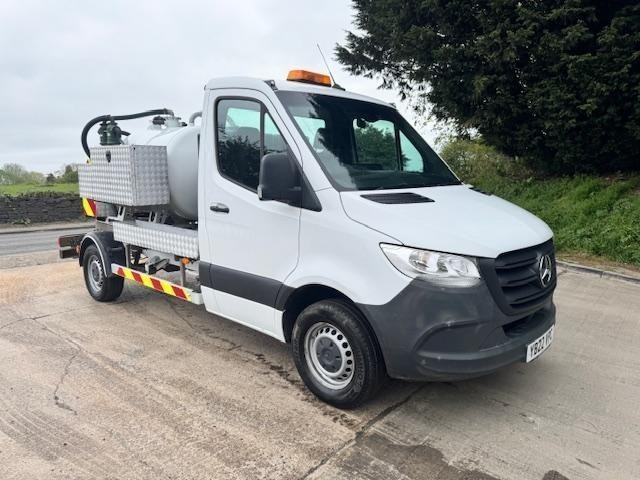 2022 Mercedes Sprinter 315 Euro 6 GK&N vacuum tanker fresh water tank and pump