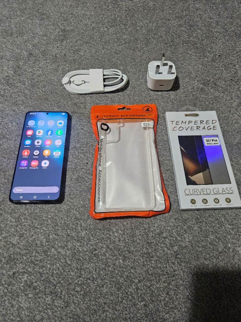 Samsung S21 Plus 128GB Unlocked Warranty Black Dual Sim